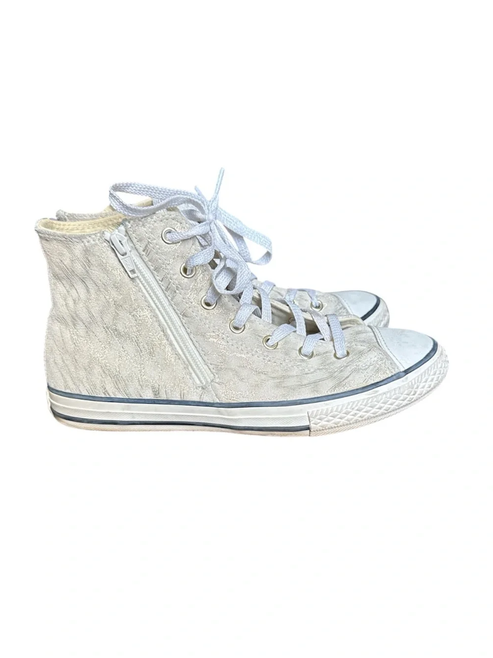 Converse Chuck Taylor Ctas Side Zipper Gold Brush Juniors size 5